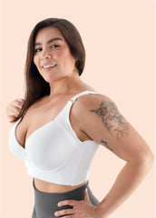 White Support Bra Side View