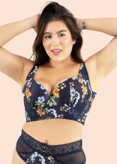 Floral Maximum Support Bra for Women