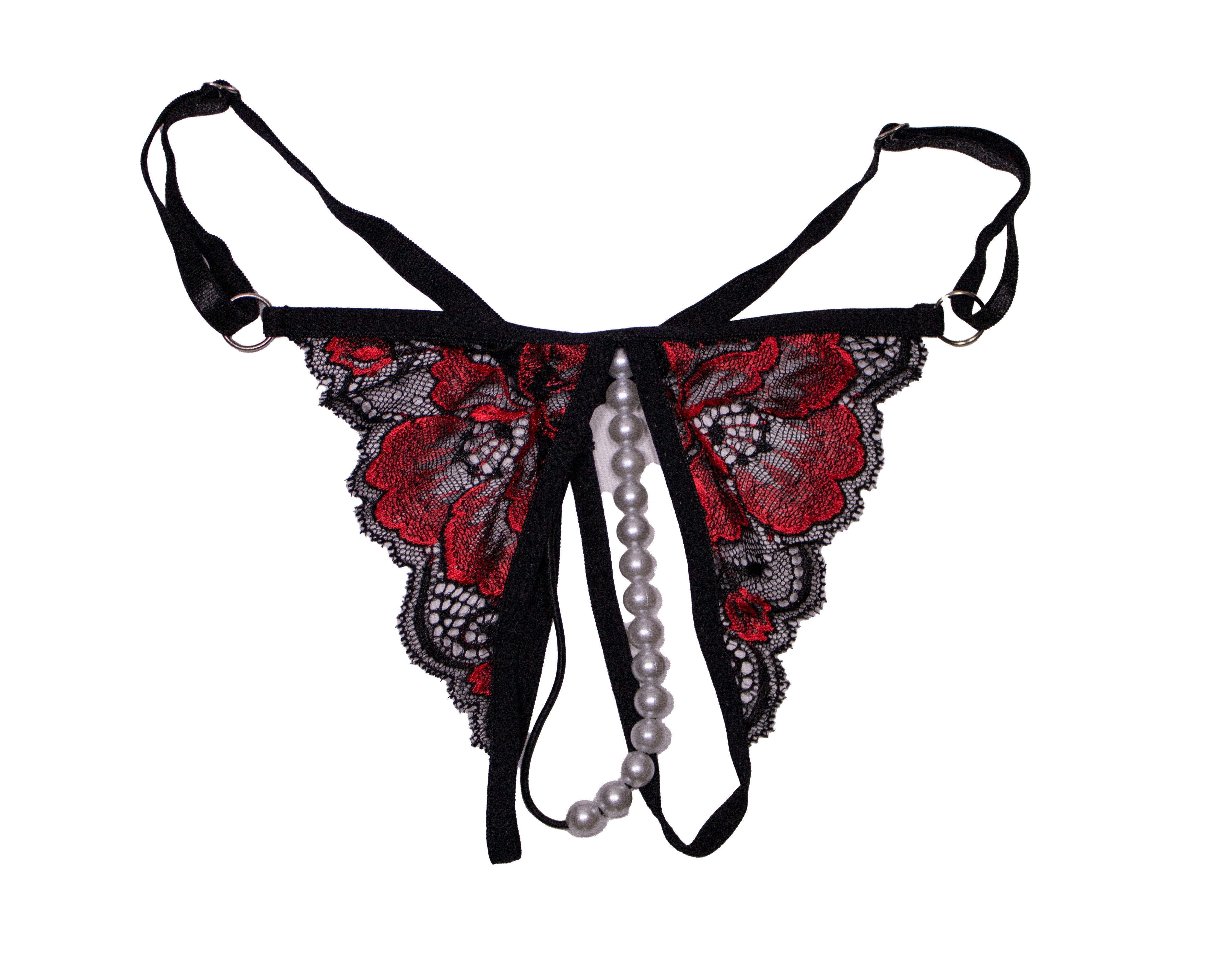 G-String Pearl Red-Black