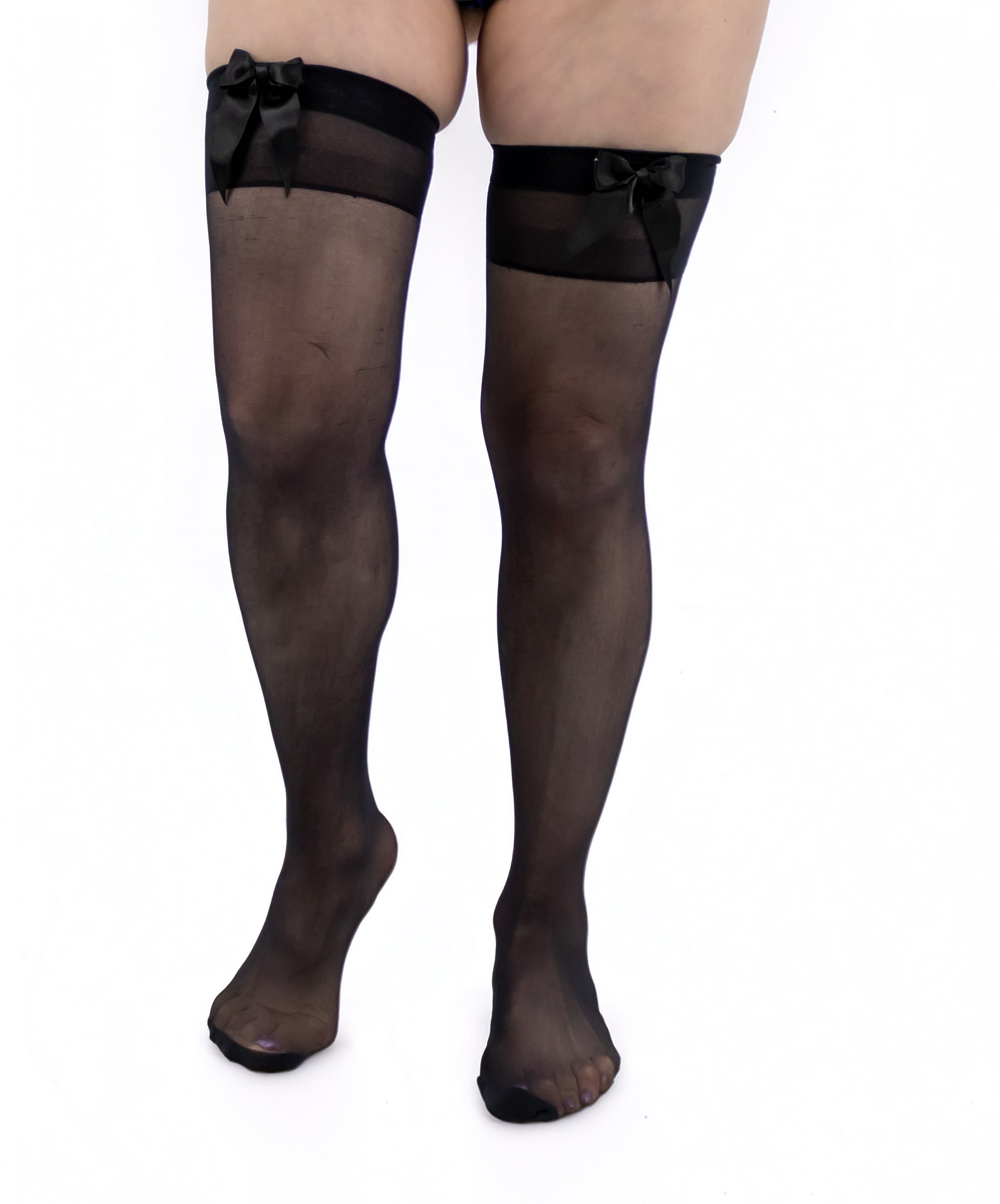 Black Sheer TIgh Highs Stockings