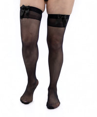 Black Sheer TIgh Highs Stockings