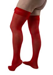 Red Sheer Tigh Highs