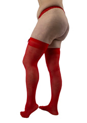 Red Sheer Tigh Highs