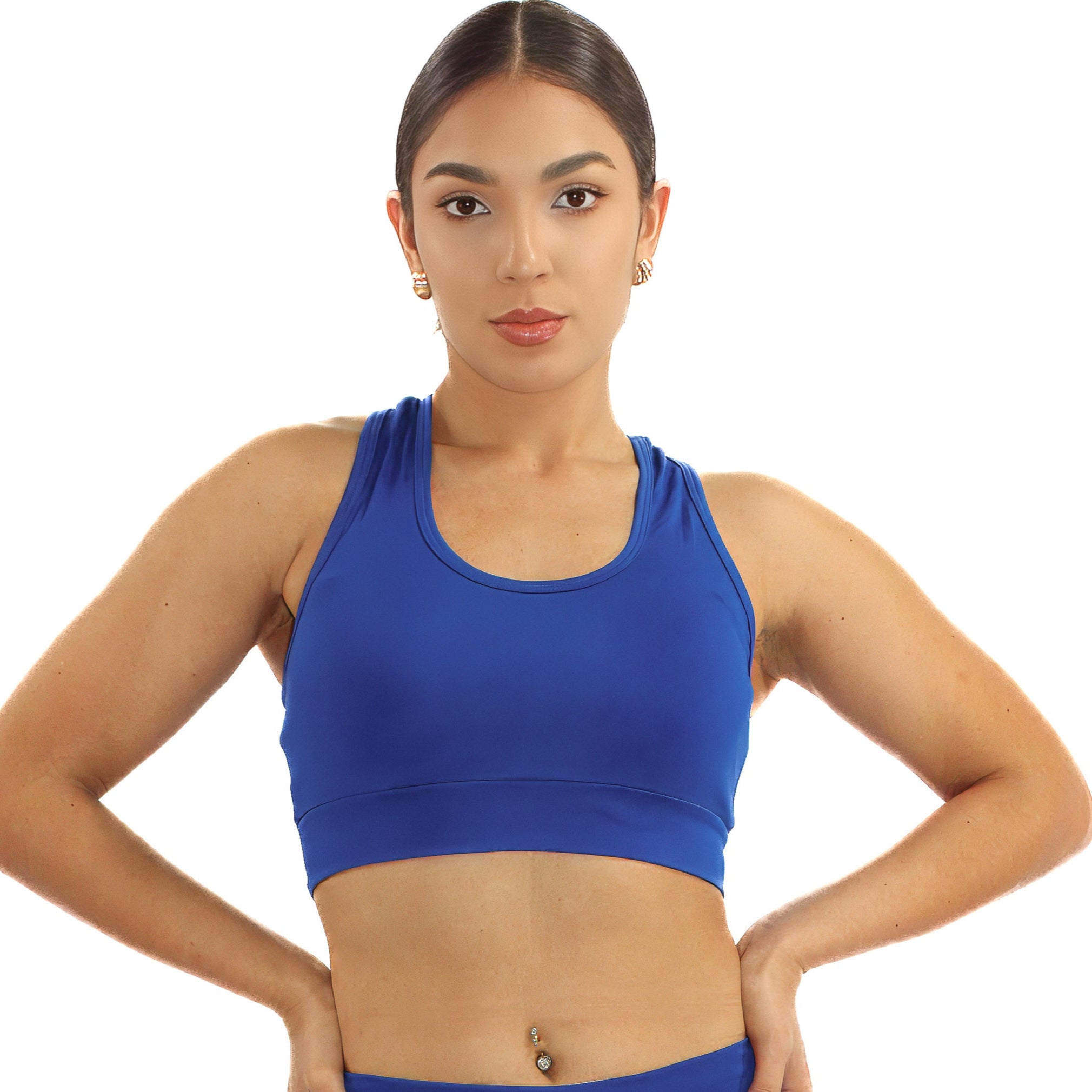 Royal Blue medium support activewear sports bra