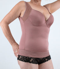 Tummy Control Blouse Tawny Front